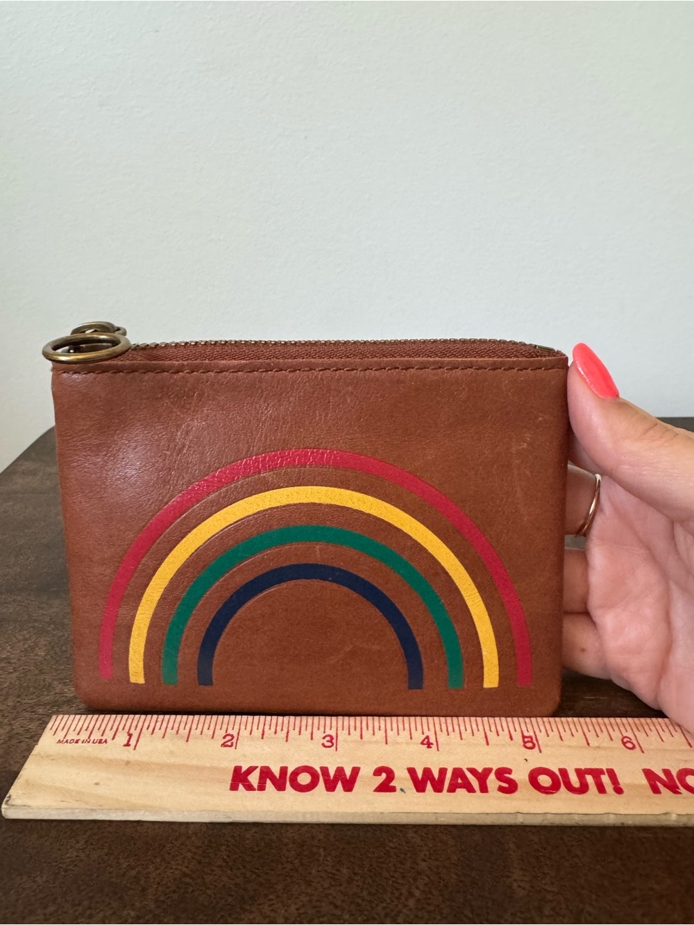 Madewell Rainbow Zipper Pouch / Wallet